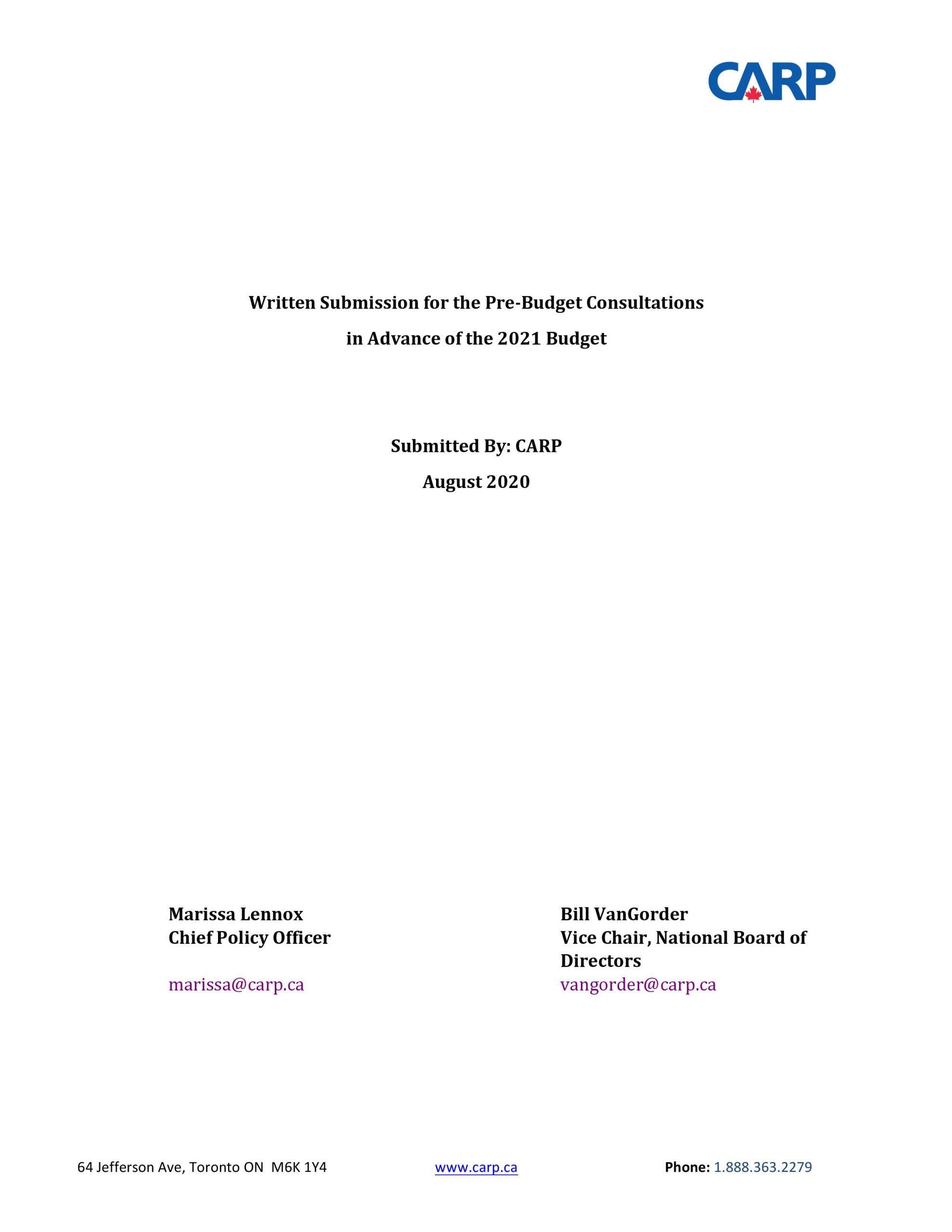 CARP_Submission_Pre-BudgetConsultations2021-page-001